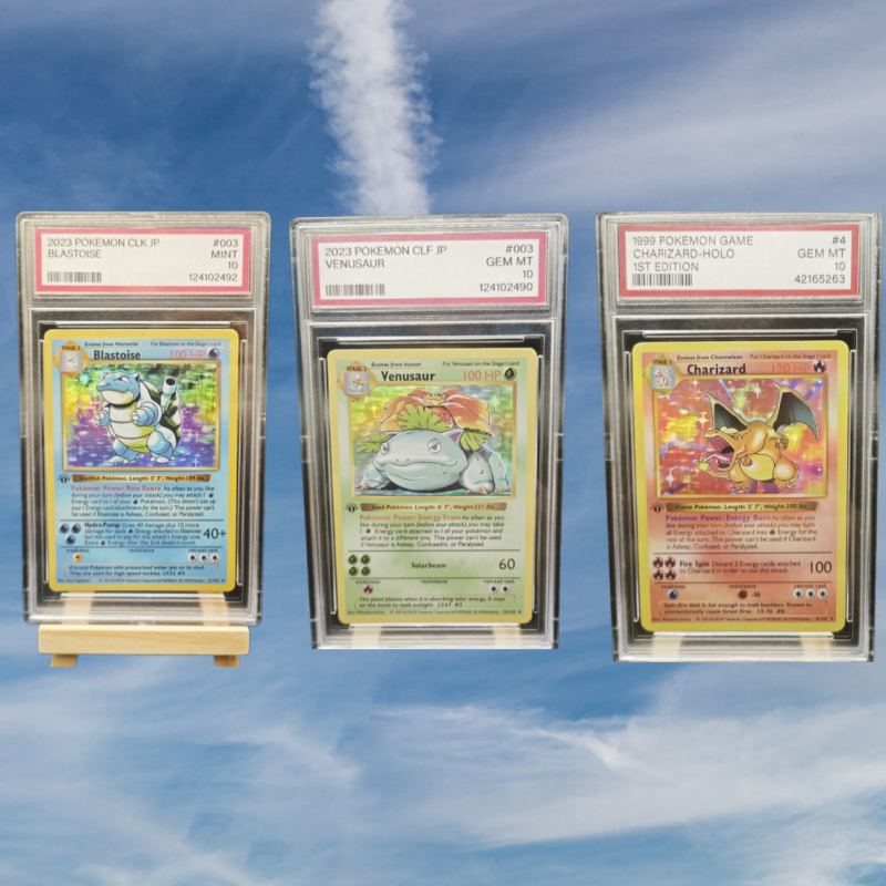 Vintage And Collectible Items - Pokemon DIY PSA10 Complete Kanto Starter