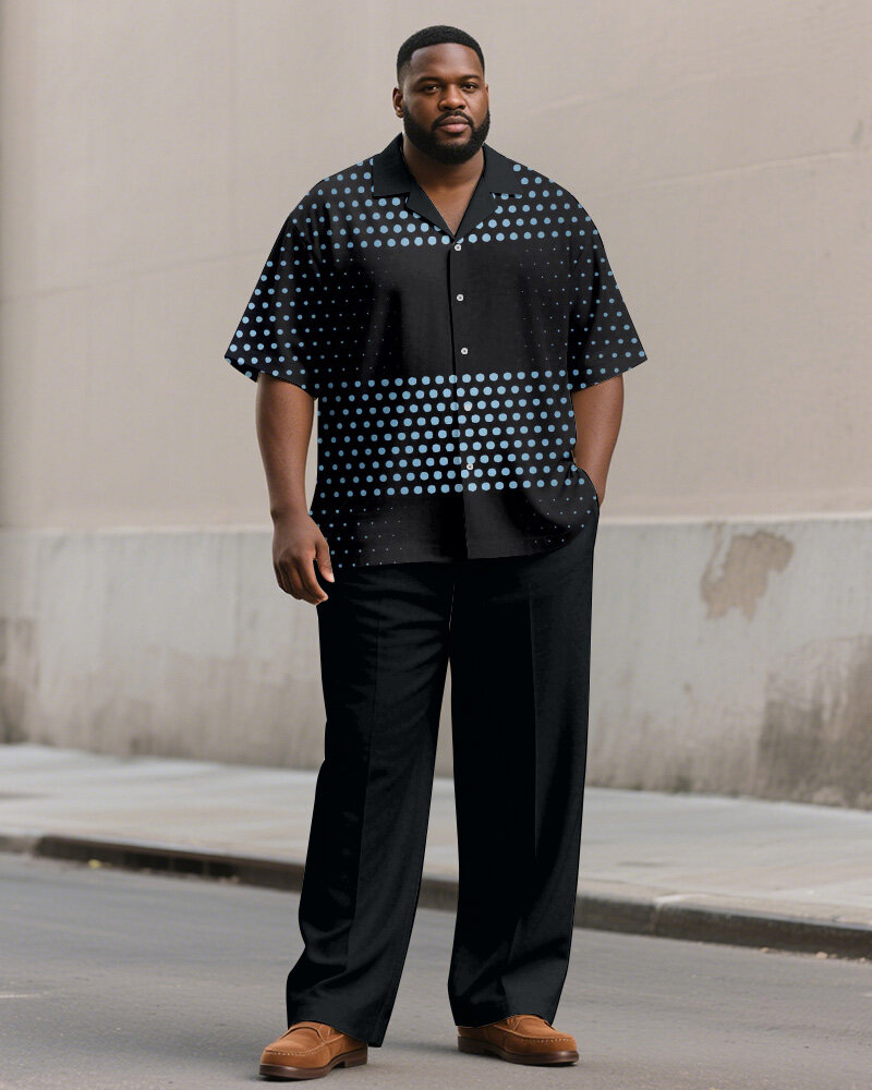 Collectible Collection - S-9XL Plus Size Men's Striped Polka