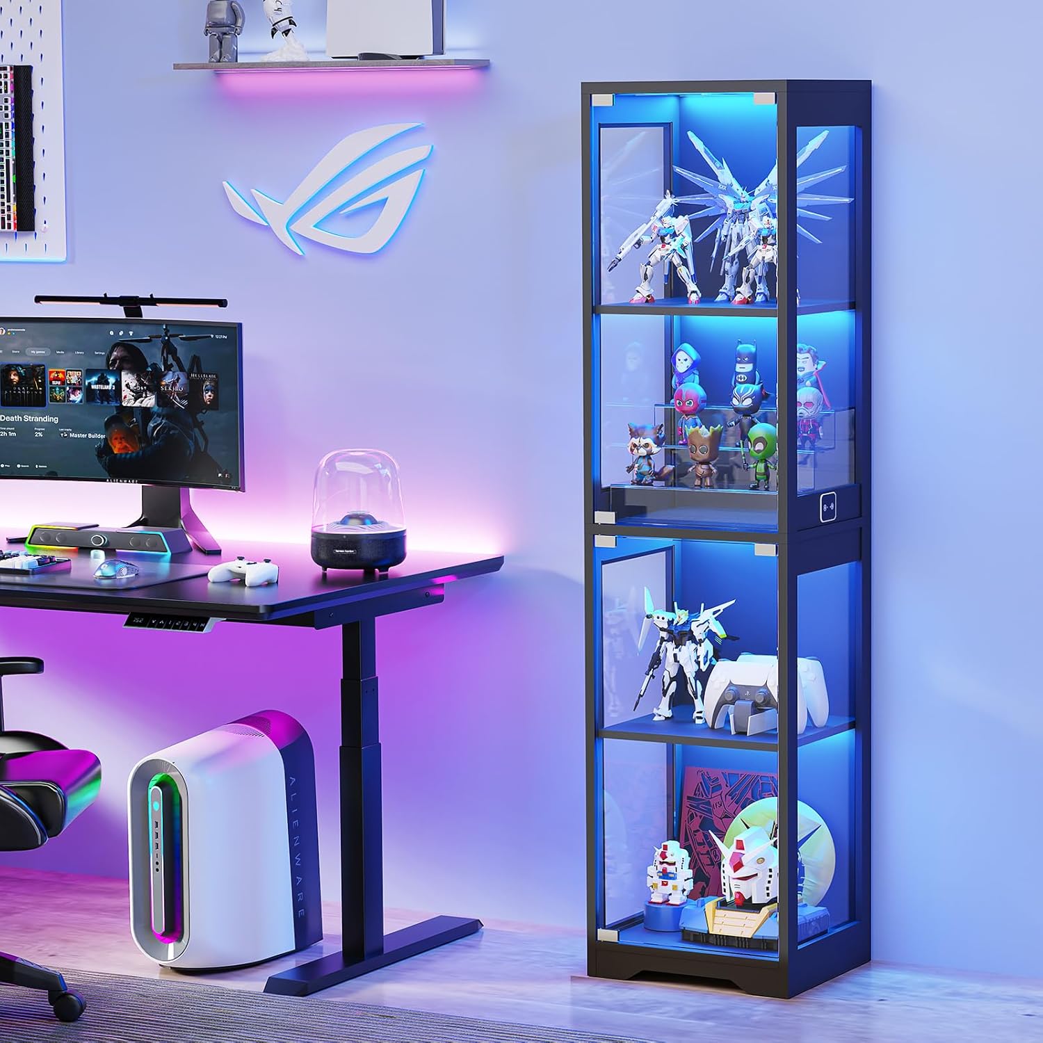 Glass Display Cabinet with 3 C - огляд і ціна Collectible Collection