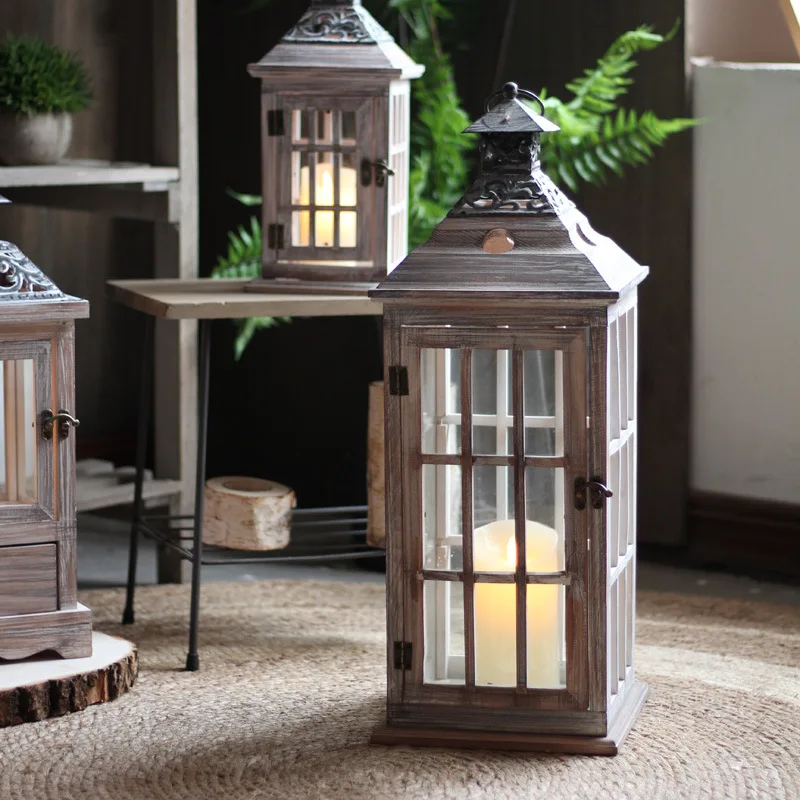Vintage Wooden Glass Wind Lamp - огляд і ціна Collectible Vintage Lamps