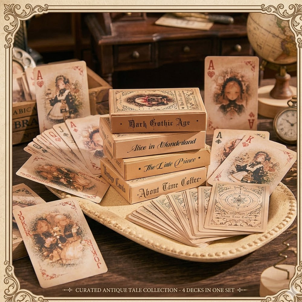 55retro anime girl playing car - огляд і ціна Vintage Collectible Playing Cards