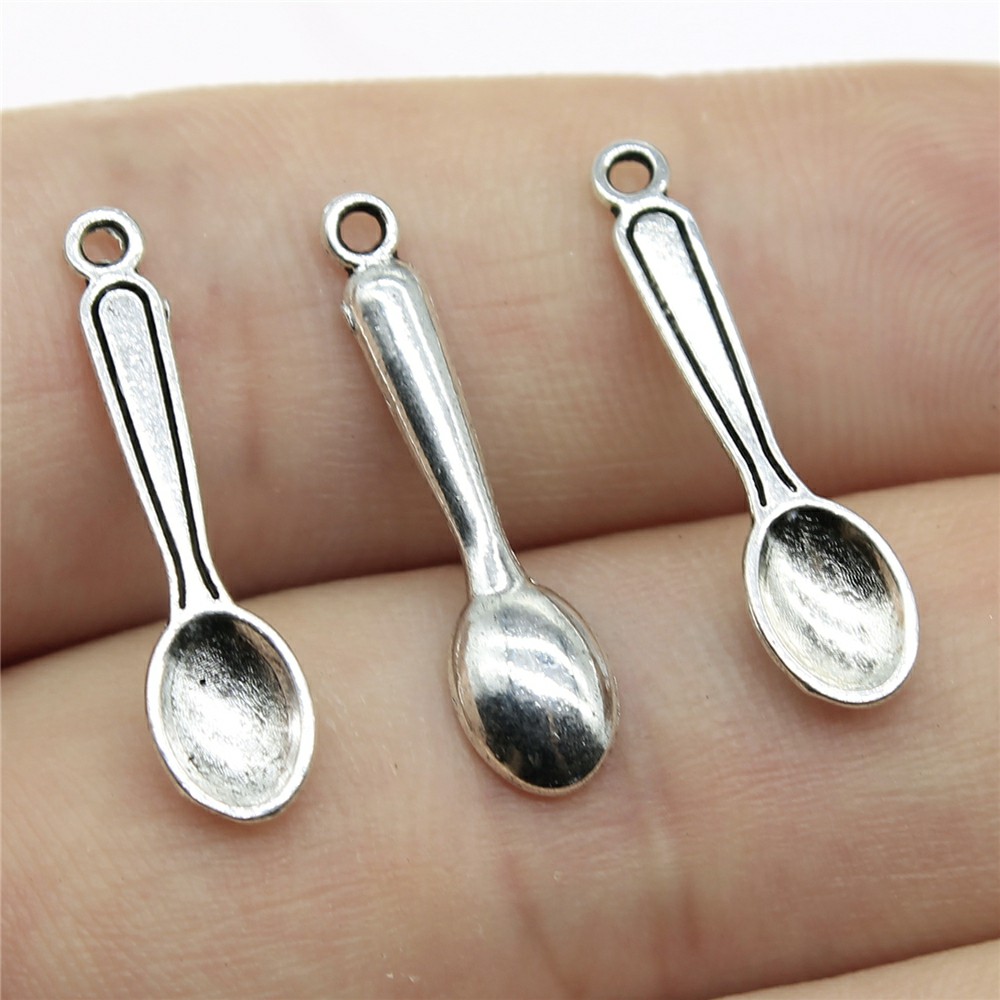 WYSIWYG 40pcs 24x6mm Charms Ki - огляд і ціна Vintage Collectible Spoons