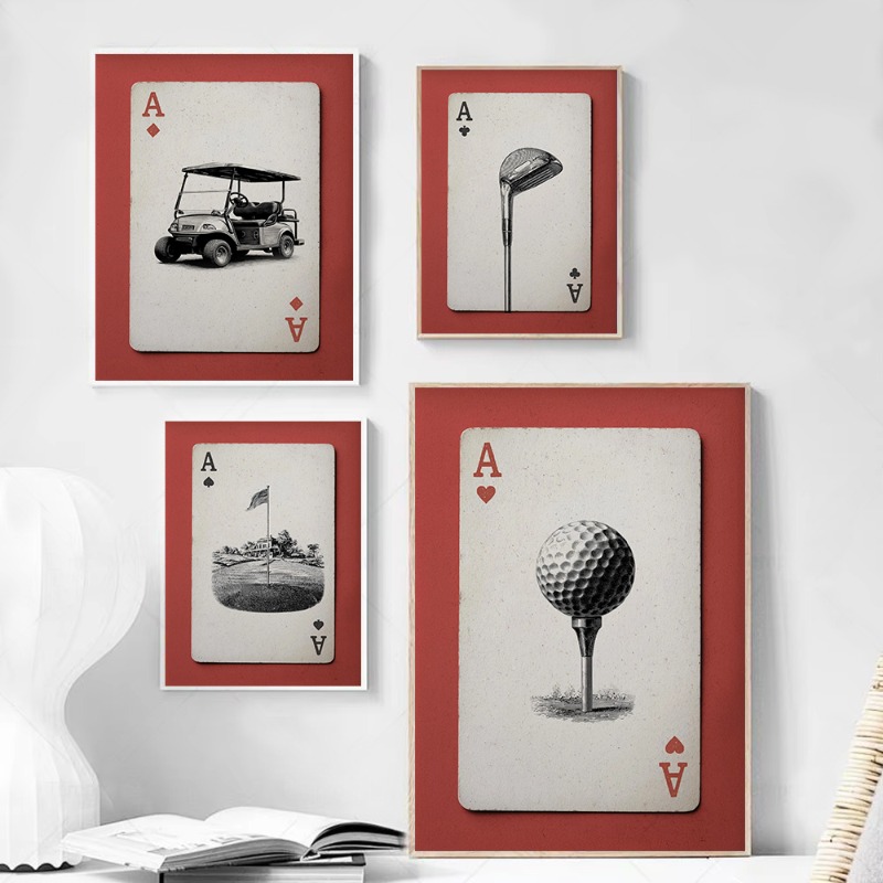 Vintage Golf Playing Cards Pos - огляд і ціна Vintage Collectible Playing Cards