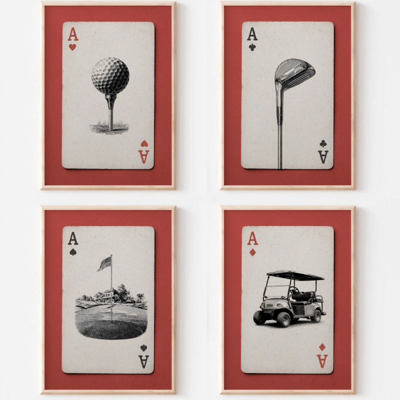 Vintage Golf Playing Cards Pos - огляд і ціна Vintage Collectible Playing Cards