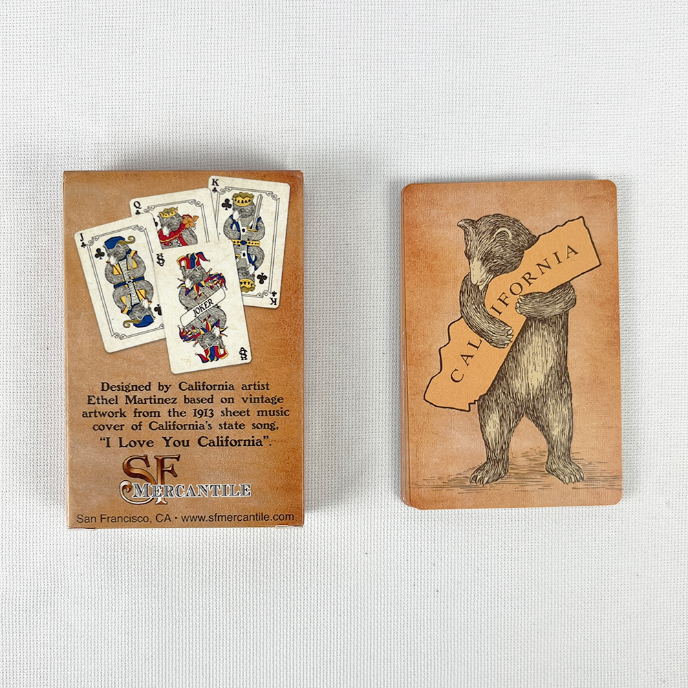 57x72mm Vintage Colourful Bear - огляд і ціна Vintage Collectible Playing Cards