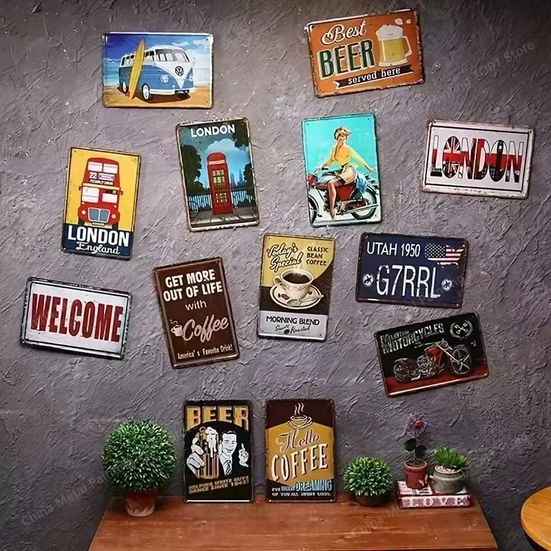 Metal Signs Vintage Metal Plat - огляд і ціна Vintage Collectible Plates