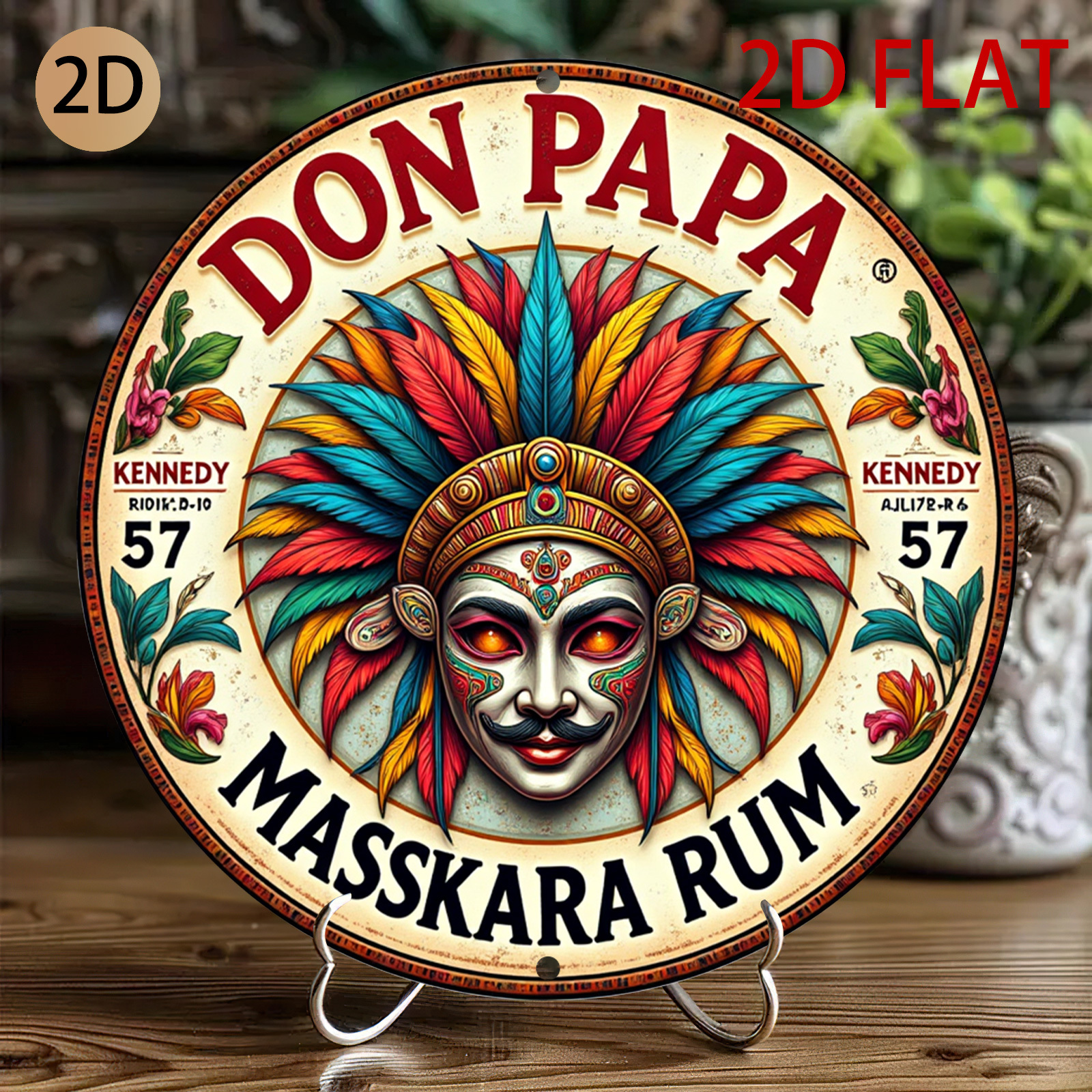 Vintage Don Papa Masskara Rum  - огляд і ціна Vintage Collectible Plates