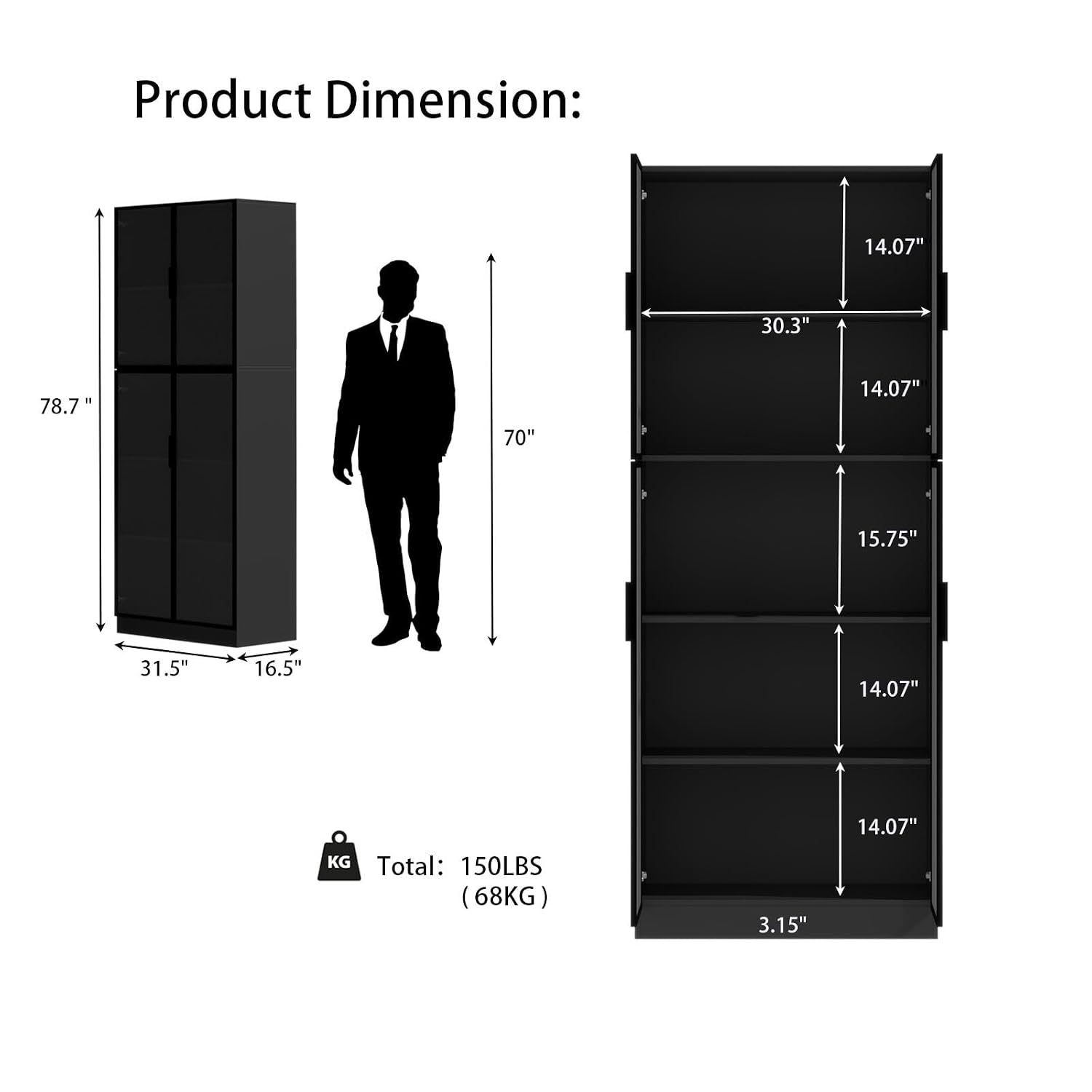 Display Cabinet with Glass Doo - огляд і ціна Collectible Collection