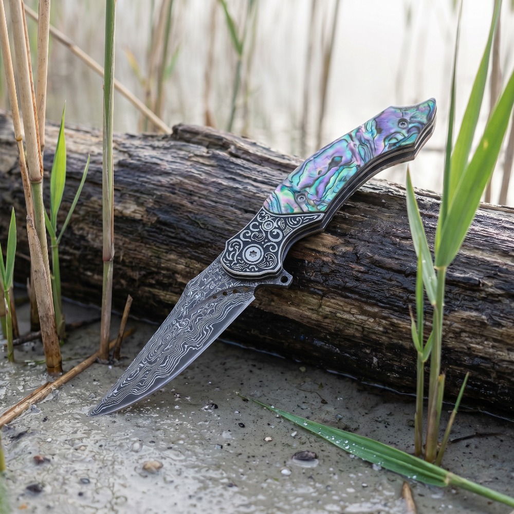 New Vintage Damascus Pattern B - огляд і ціна Vintage Collectible Pocket Knives