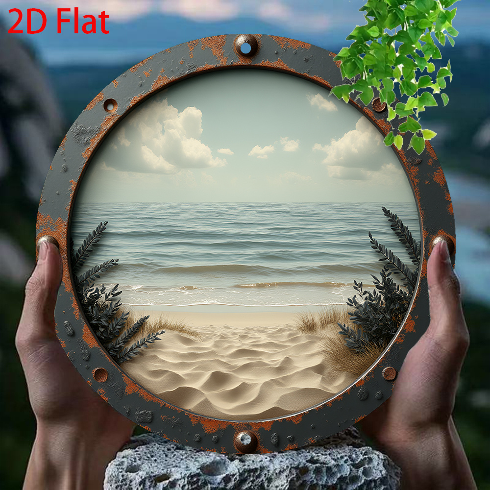 2D Flat - 1pc Vintage Round Al - огляд і ціна Vintage Collectible Plates