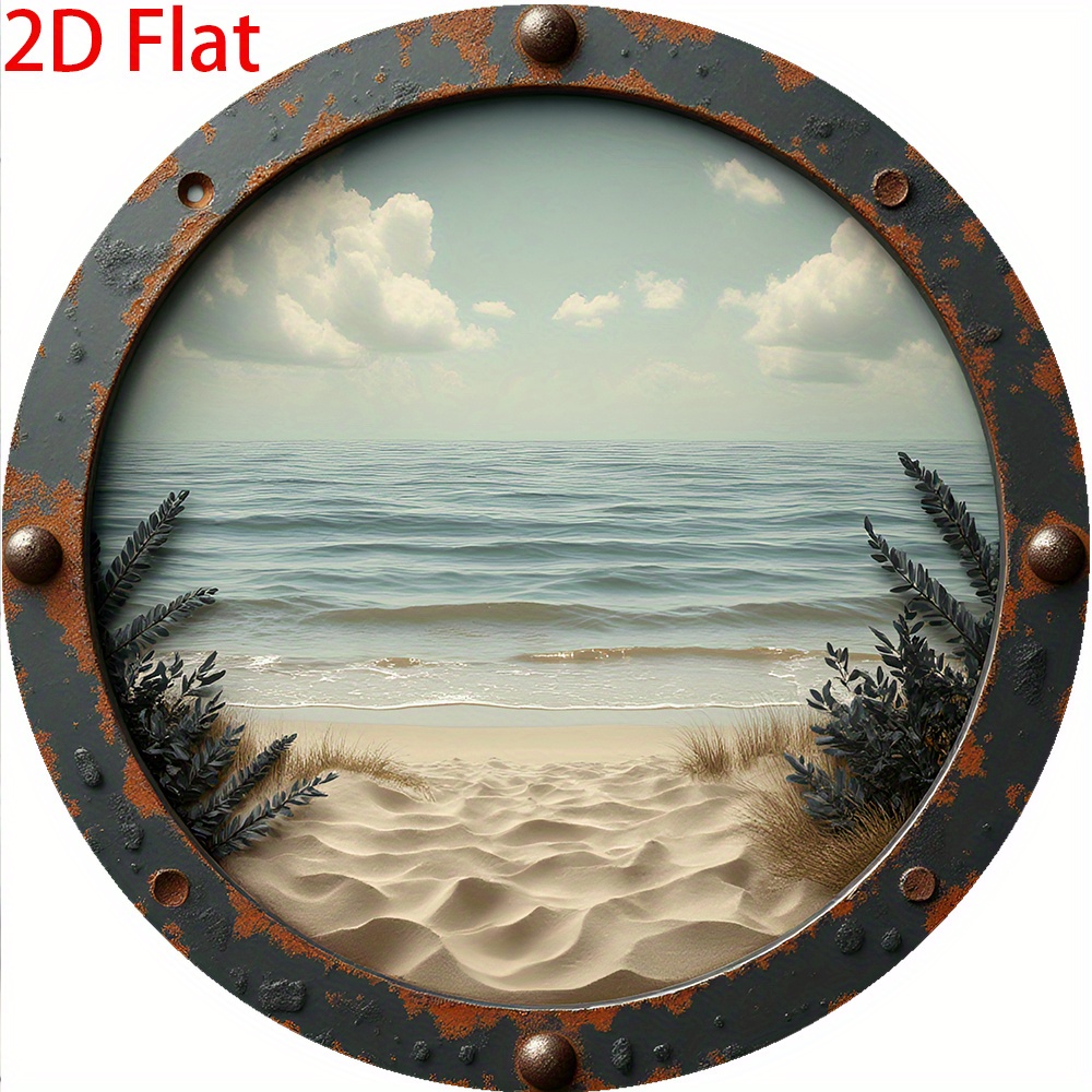 2D Flat - 1pc Vintage Round Al - огляд і ціна Vintage Collectible Plates
