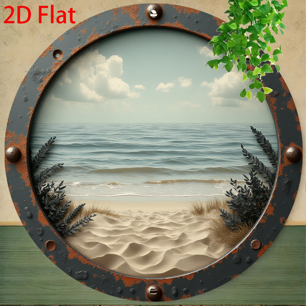 2D Flat - 1pc Vintage Round Al - огляд і ціна Vintage Collectible Plates