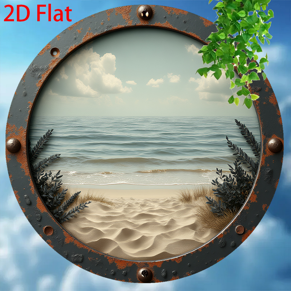 2D Flat - 1pc Vintage Round Al - огляд і ціна Vintage Collectible Plates