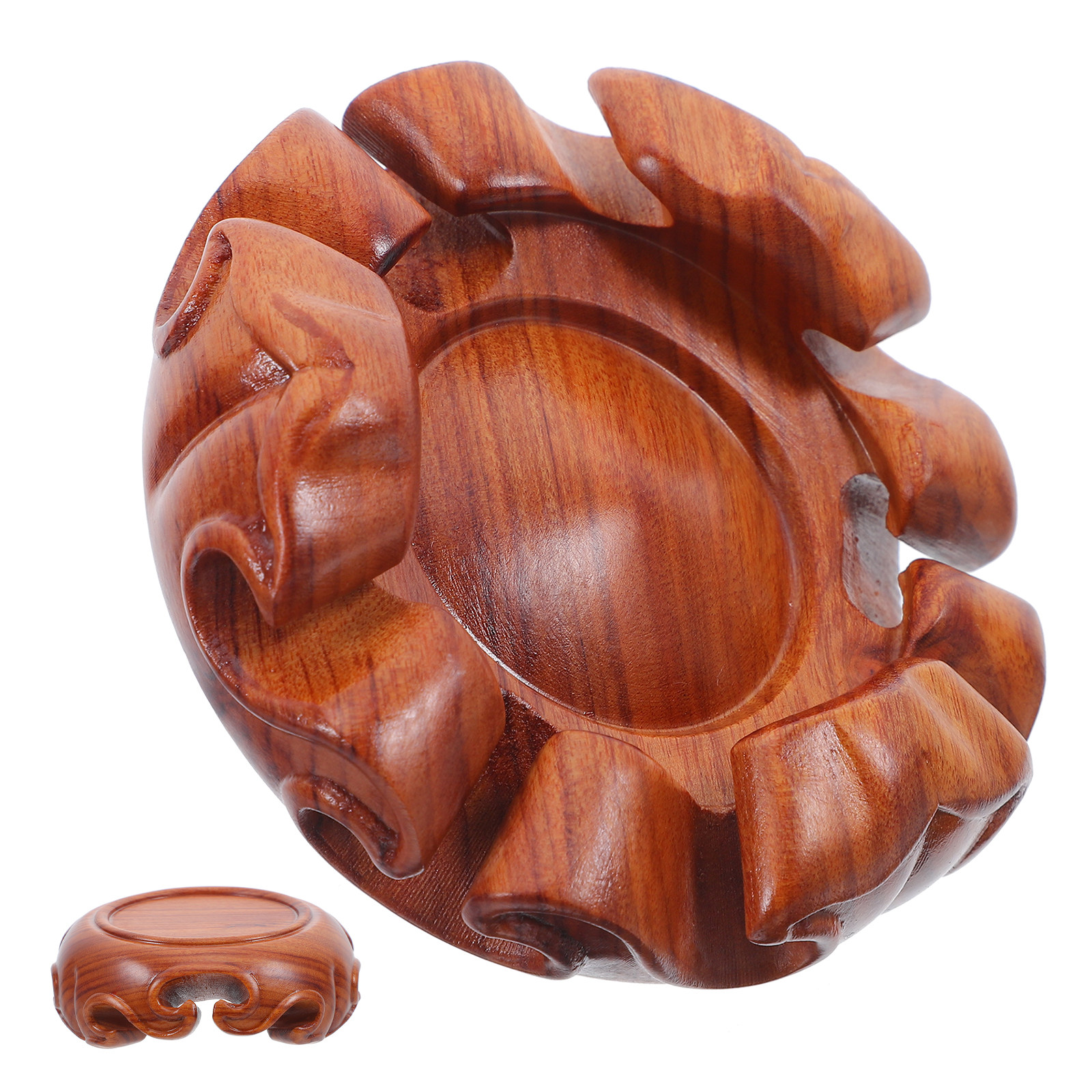Vintage Carved Wooden Round Di - огляд і ціна Collectible Vintage Lamps