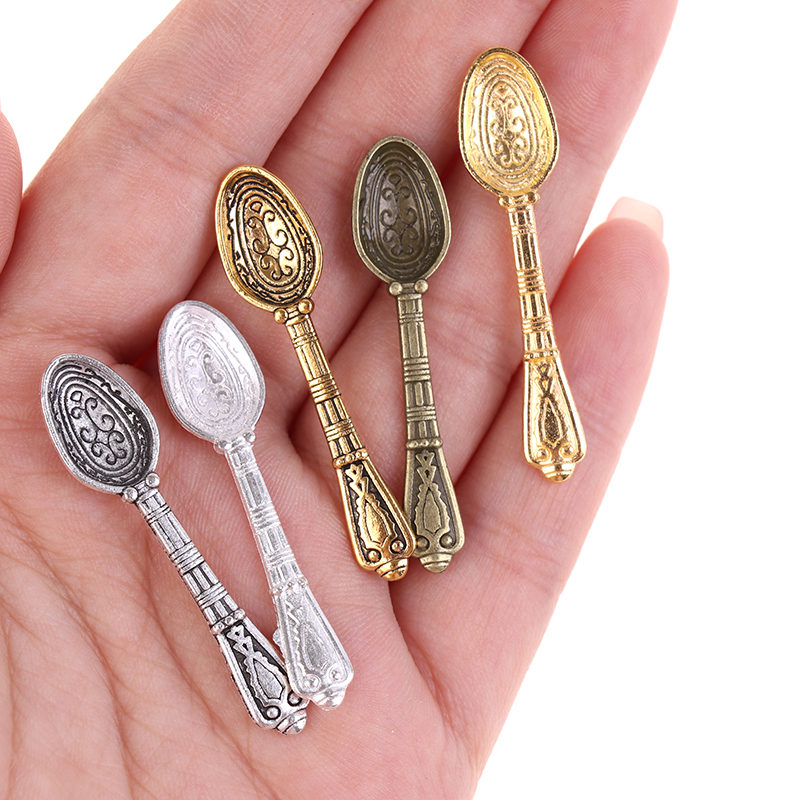 10Pcs/Set 1:12 Dollhouse Minia - огляд і ціна Vintage Collectible Spoons