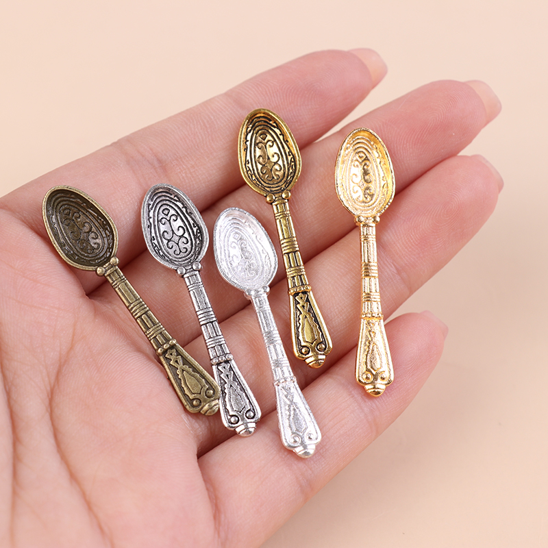 10Pcs/Set 1:12 Dollhouse Minia - огляд і ціна Vintage Collectible Spoons
