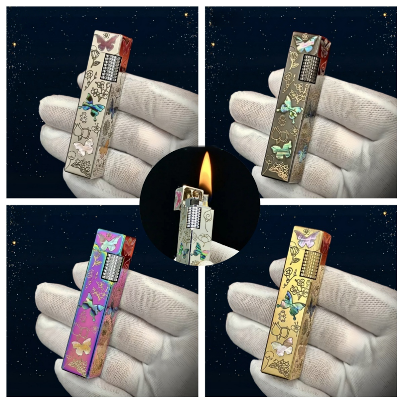 Unusual Brass Four sided Color - огляд і ціна Vintage Collectible Lighters