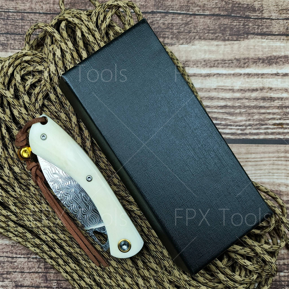 Damascus Pattern Steel Folding - огляд і ціна Vintage Collectible Pocket Knives