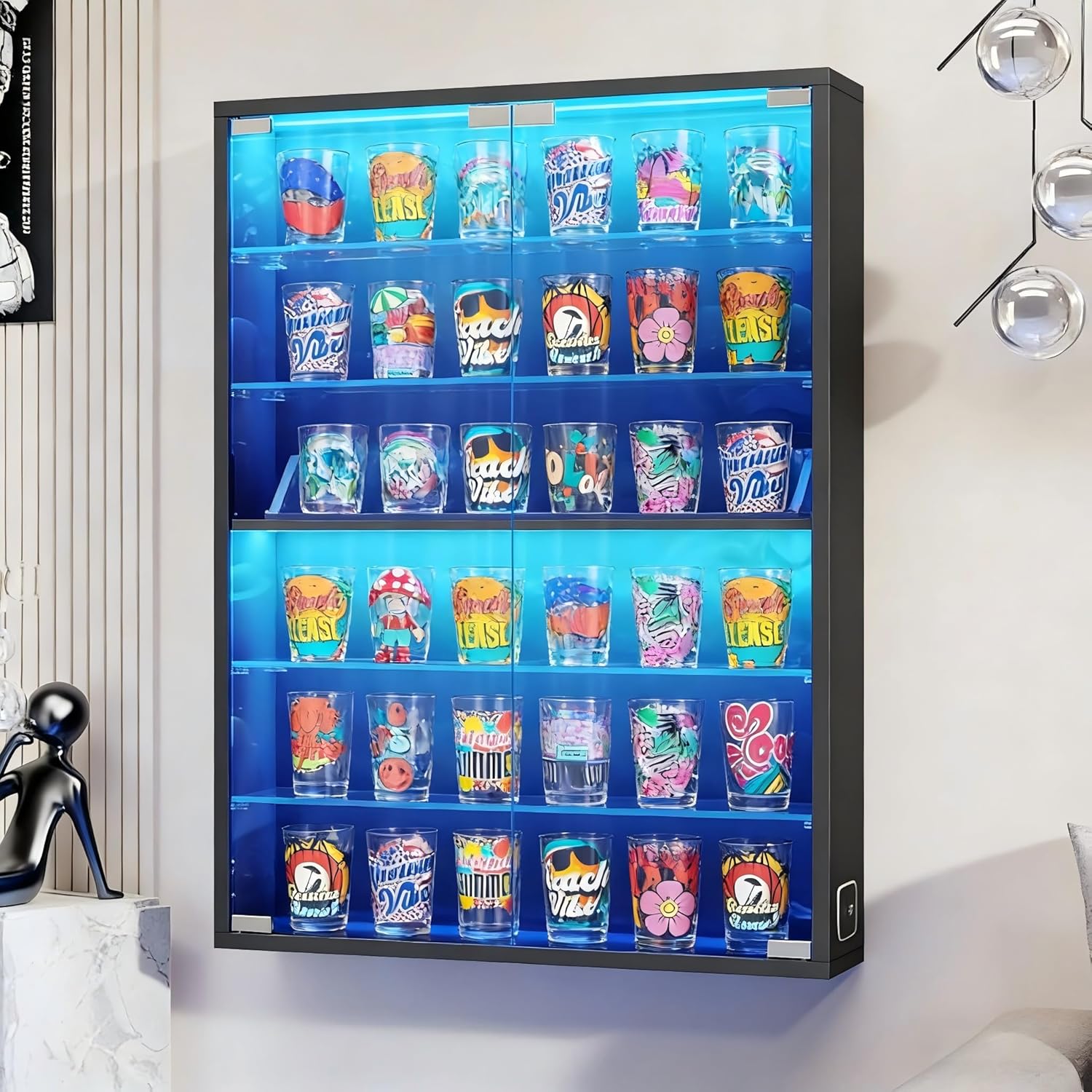 6-Tier Wall Display Case with  - огляд і ціна Collectible Collection