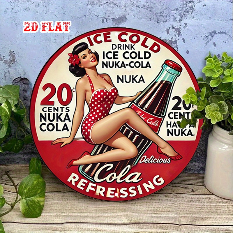 2D Flat, 1pc Retro Pin-Up 7.87 - огляд і ціна Vintage Collectible Plates