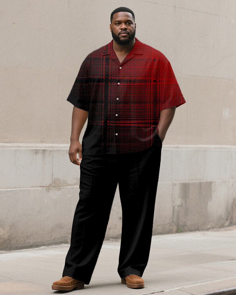 S-9XL Plus Size Men's Striped  - огляд і ціна Collectible Collection