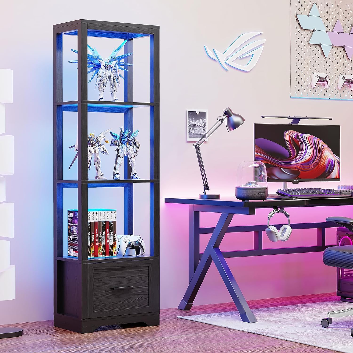 3-Color LED Display Shelf with - огляд і ціна Collectible Collection