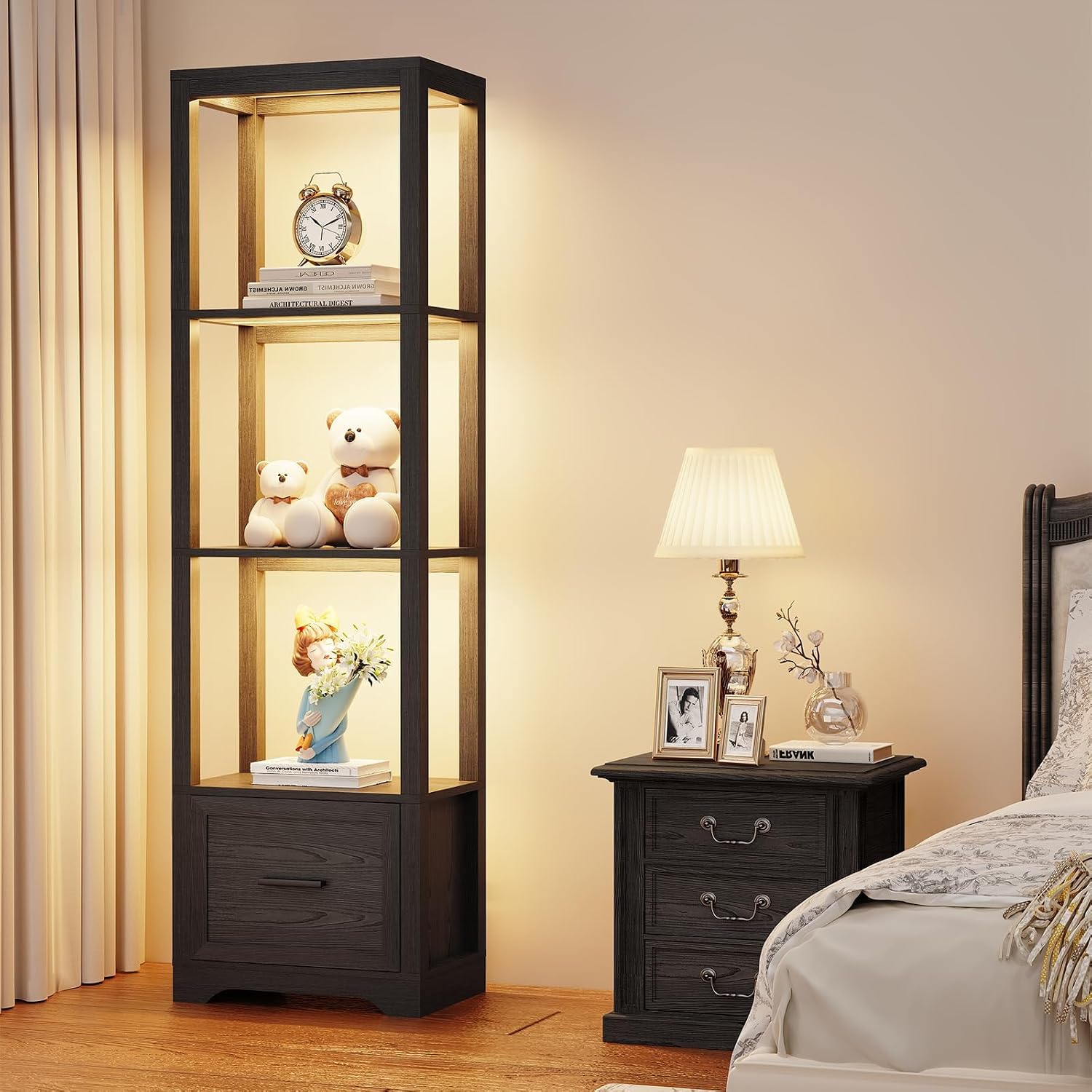 3-Color LED Display Shelf with - огляд і ціна Collectible Collection