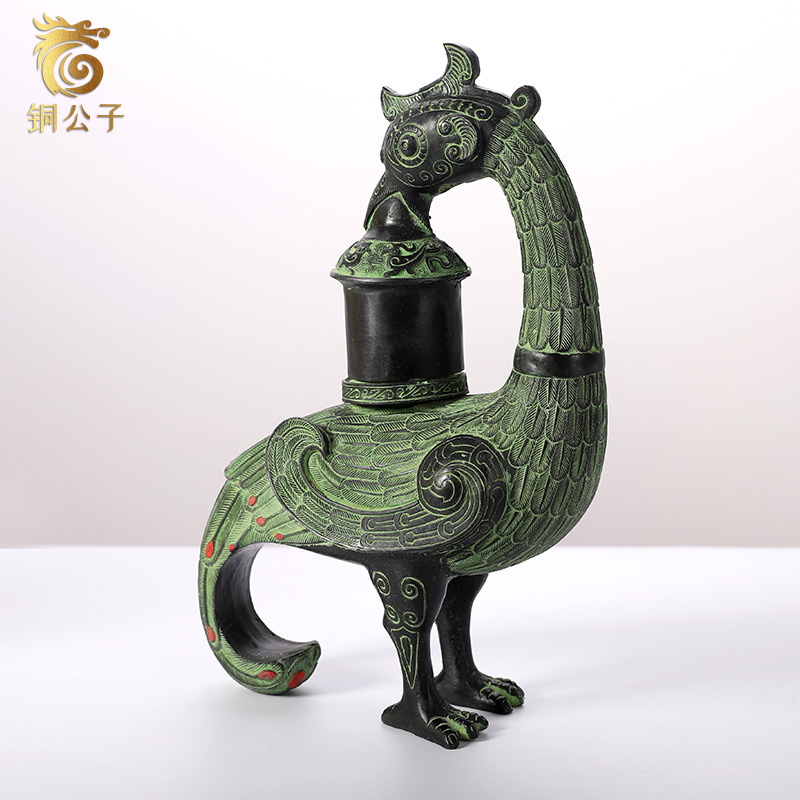 Phoenix Bird Antique Bronze Cr - огляд і ціна Collectible Vintage Lamps