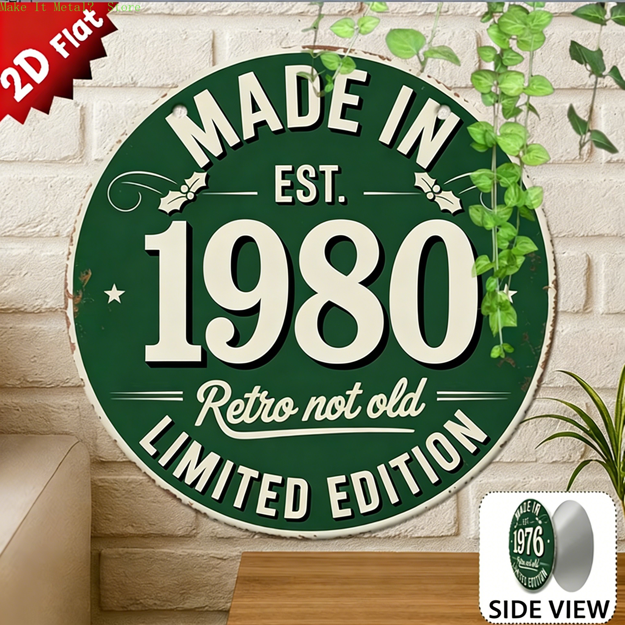 Made in 1976 Retro Not Old 2D  - огляд і ціна Vintage Collectible Plates